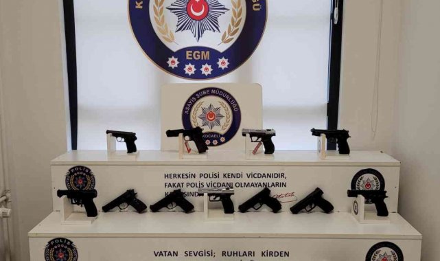 Kocaeli'de son bir haftada onlarca silaha el konuldu