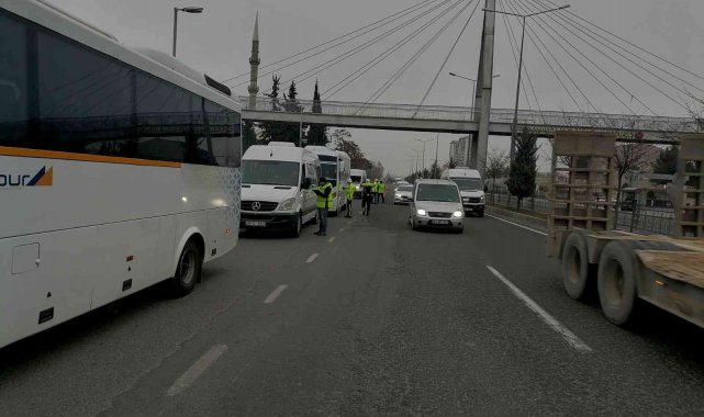 Malatya'da servis araçları denetlendi