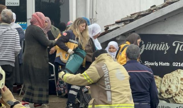 Maltepe'de 3 katlı binanın çatısı alev alev yandı
