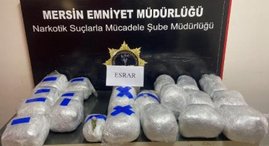 Mersin'de 24 kilo esrar ele geçirildi: 3 gözaltı