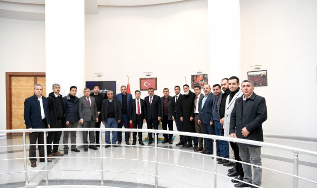 Muhtar Derneklerinden Başkan Gürkan'a ziyaret