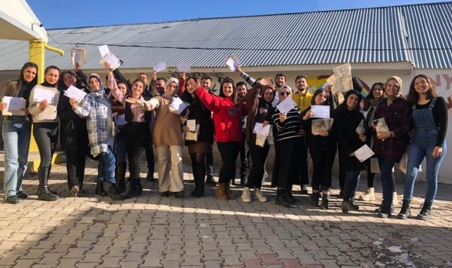 Muradiye Öğrenim Biriminden eğitime destek veren gönüllülere teşekkür