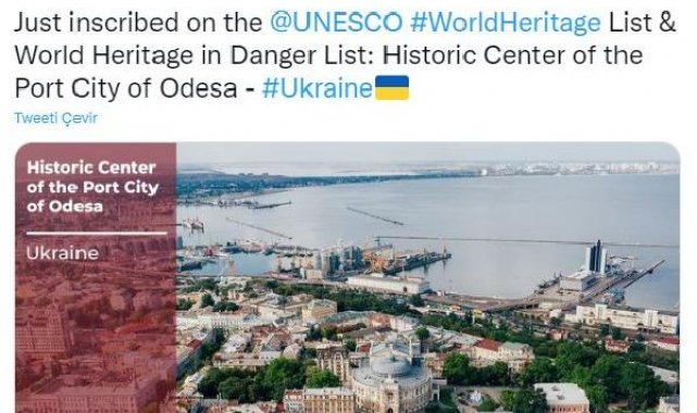 Odessa UNESCO'nun Dünya Mirası Listesi'ne girdi