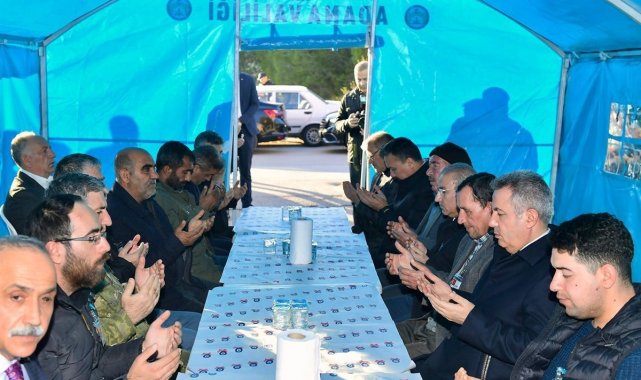 Otobüs kazası şehitleri dualarla yad edildi