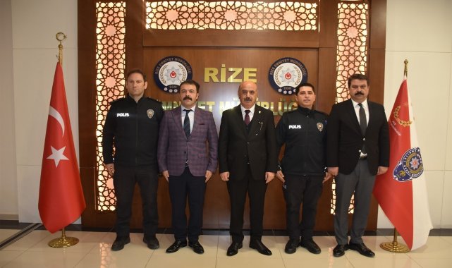 Rize'de ayın polisleri ödüllendirildi