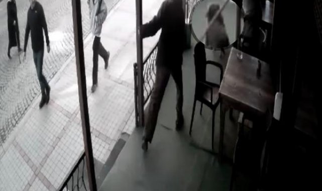 Rize'de köpeğe değnekli şiddet kamerada