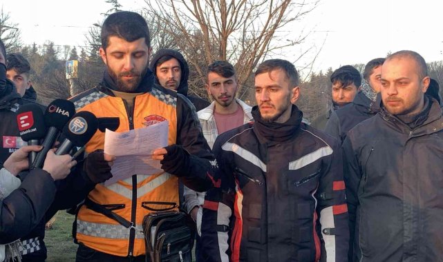 Saldırıya uğrayan kuryelerden basın açıklaması
