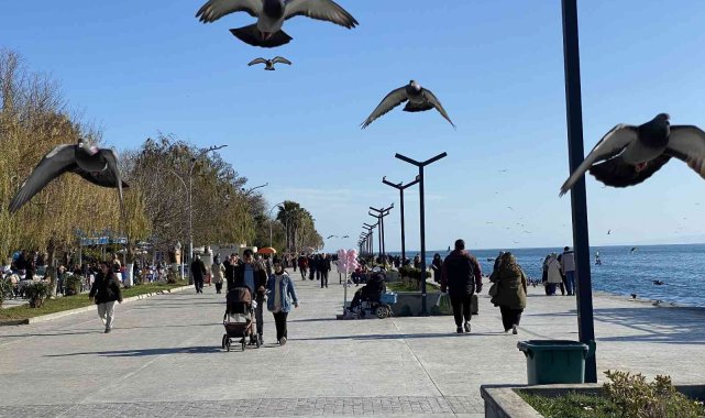 Sinop'ta kış ortasında yaz havası