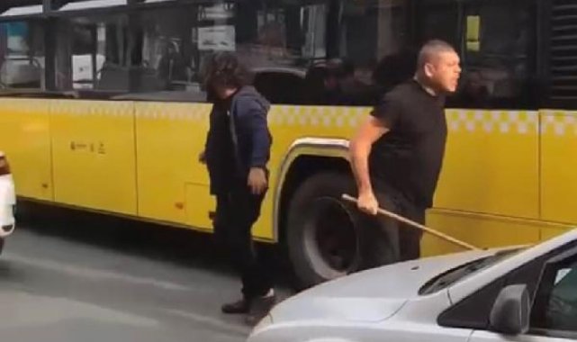 Şişli'de yol verme tartışmasında çekpasla vurdu