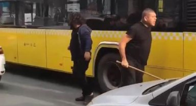 Şişli'de yol verme tartışmasında çekpasla vurdu