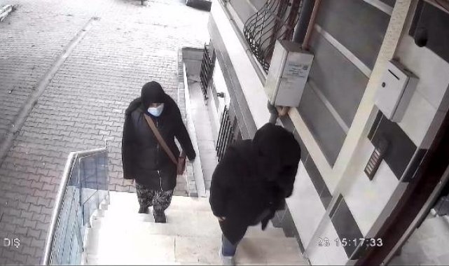 Sultangazi'de suç makinesi kadın apartmanlara girip keşif yaparken görüntülendi
