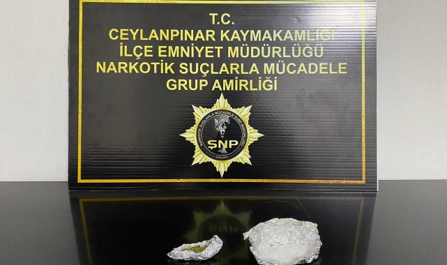 Şüphe üzerine yapılan üst aramasında uyuşturucu madde ele geçirildi