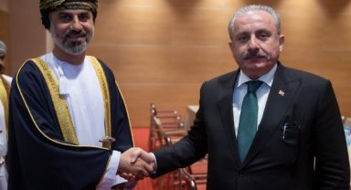 TBMM Başkanı Şentop, Umman Şura Meclis Başkanı Nasır el-Maveli ile görüştü