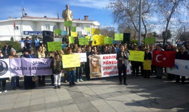 Tekirdağ'daki Ayşenur cinayetine kadınlardan tepki