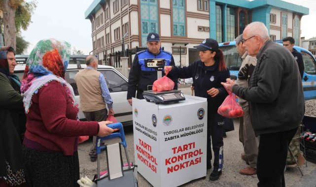 Toroslar zabıtasından hassas terazi denetimi