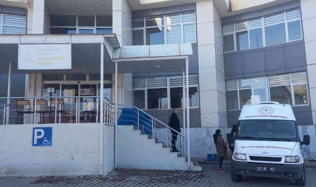 Tunceli'nin diş hekimi bulunmayan iki ilçesinde mobil ağız ve diş sağlığı hizmeti verilmeye başlandı