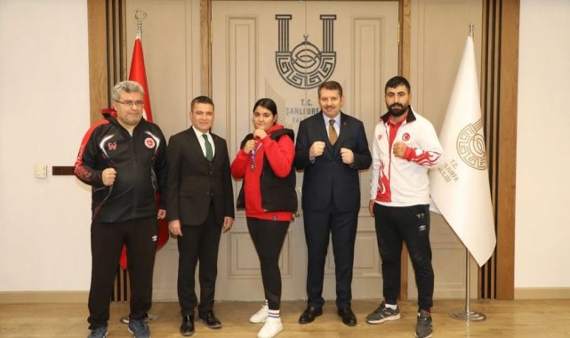 Vali Ayhan, Türkiye 3'üncüsü olan sporcuyu kabul etti
