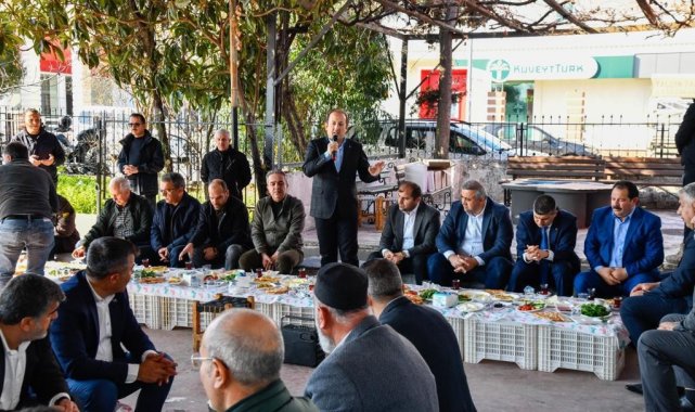 Vali Pehlivan, hal esnafıyla bir araya geldi