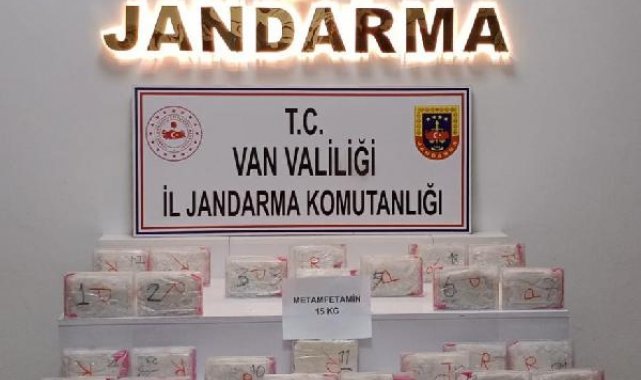 Van'da 15 kilo metamfetamin ile 1,5 kilo skunk ele geçirildi