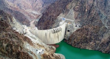 Yusufeli Barajı'nda su seviyesi 71 metreyi aştı