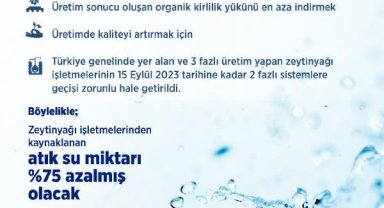 Zeytinyağında 2 fazlı üretime geçiş zorunluluğu
