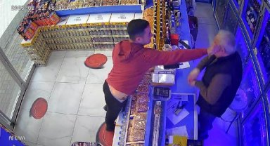 2 ayrı iş yeri sahibine çakıyla saldırdı; o anlar kamerada