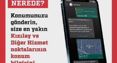 'Deprem bölgesinde en yakın Kızılay hizmet noktası nerede' uygulaması başladı