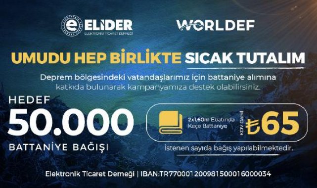 'Umudu Sıcak Tutalım' kampanyası ile depremzedelere battaniye desteği