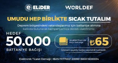 'Umudu Sıcak Tutalım' kampanyası ile depremzedelere battaniye desteği