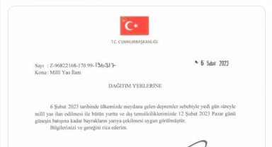 7 gün milli yas ilan edildi