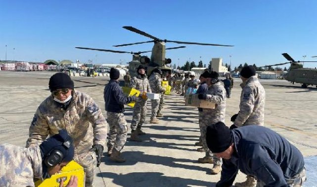 ABD'den 18 tonluk çadır ve hijyen ürünleri yolda
