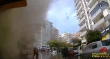 Adana'da, Sinem Apartmanı'nın yıkılma anı kamerada