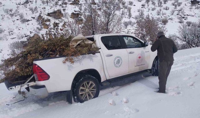 Adıyaman'da doğaya yem bırakıldı