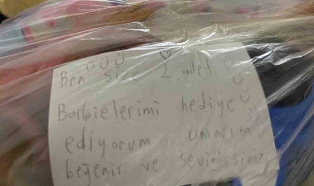 Afet bölgesine yardım göndermek isteyen küçük kızın notu yürekleri ısıttı
