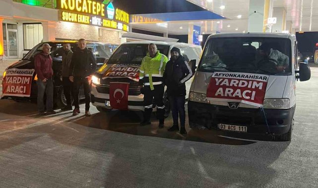 Afyonkarahisar galericiler esnafından deprem bölgesine yardım