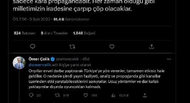 AK Parti'li Çelik: Seçim yaklaşırken Cumhurbaşkanımızı hedef alan yayınlar yine sıraya girdi