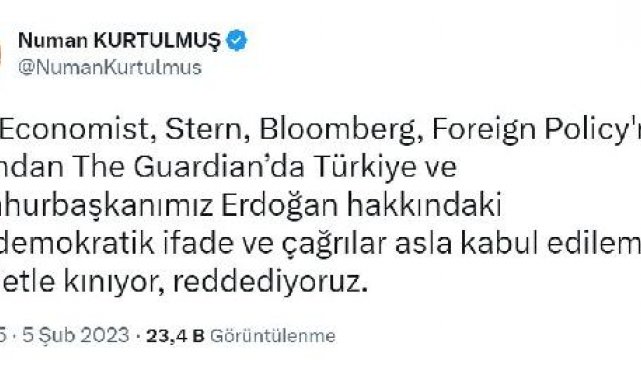 AK Parti'li Kurtulmuş: Cumhurbaşkanımız hakkındaki çağrılar asla kabul edilemez