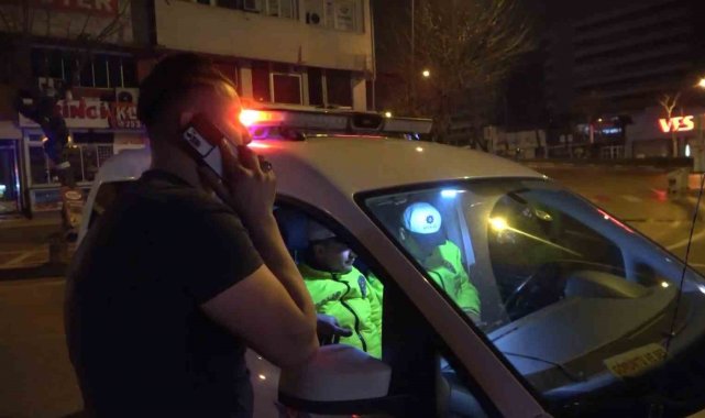 Alkollü sürücü uygulama noktasından böyle kaçtı, 4 kilometre kovalamaca ile yakalandı