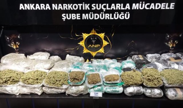 Ankara'da 10 milyon liralık uyuşturucu operasyonu: 2 gözaltı