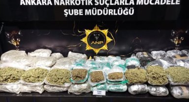 Ankara'da 10 milyon liralık uyuşturucu operasyonu: 2 gözaltı