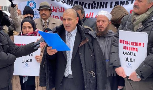 Ankara'da, İsveç'te Kur'an-ı Kerim yakılmasına tepki