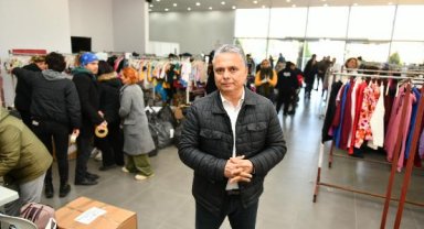 Antalya'ya gelen depremzedeler için 'Ücretsiz Mağaza' açıldı