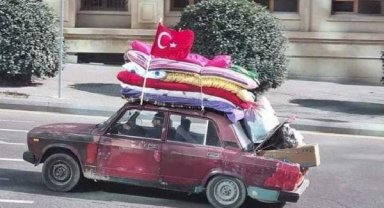 Aracına yüklediği yorganlarla Türkiye'nin yardımına koşan Beşirli: Çok kederliyiz