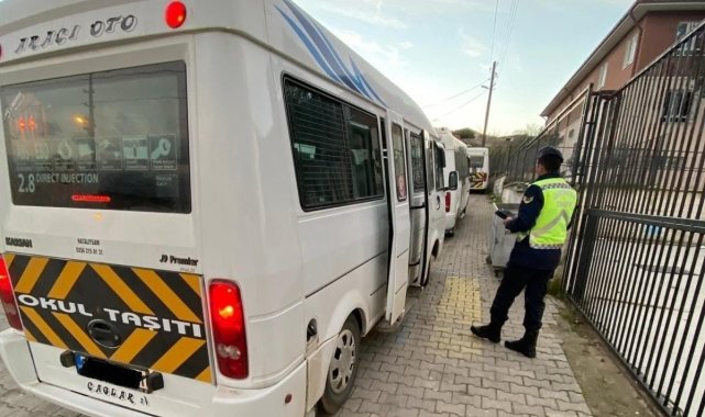 Aydın'da okul servis araçları denetlendi