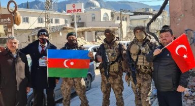 Azeri iş insanından deprem bölgesine 4 TIR'lık yardım