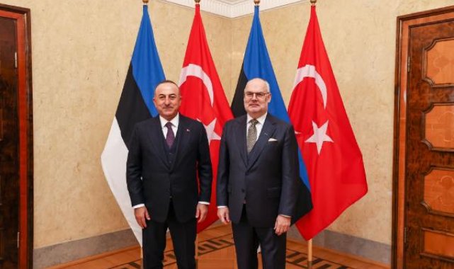 Bakan Çavuşoğlu, Estonya Cumhurbaşkanı Karis ile görüştü