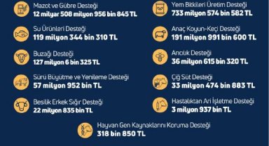 Bakan Kirişci: 13,8 milyar TL destekleme ödemelerini bugün aktarıyoruz