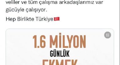 Bakan Özer: Meslek liselerinde üretilen günlük 1,6 milyon ekmeği deprem bölgesine ulaştırdık