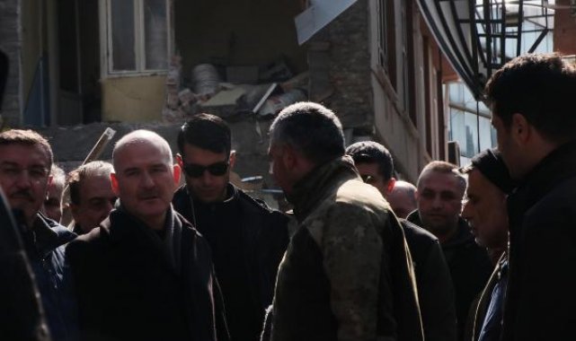 Bakan Soylu, Malatya'da incelemede bulundu