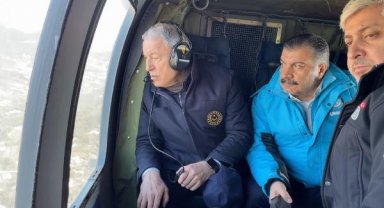 Bakanlar Akar ve Koca, Samandağ'da kurtarma çalışmalarını inceledi